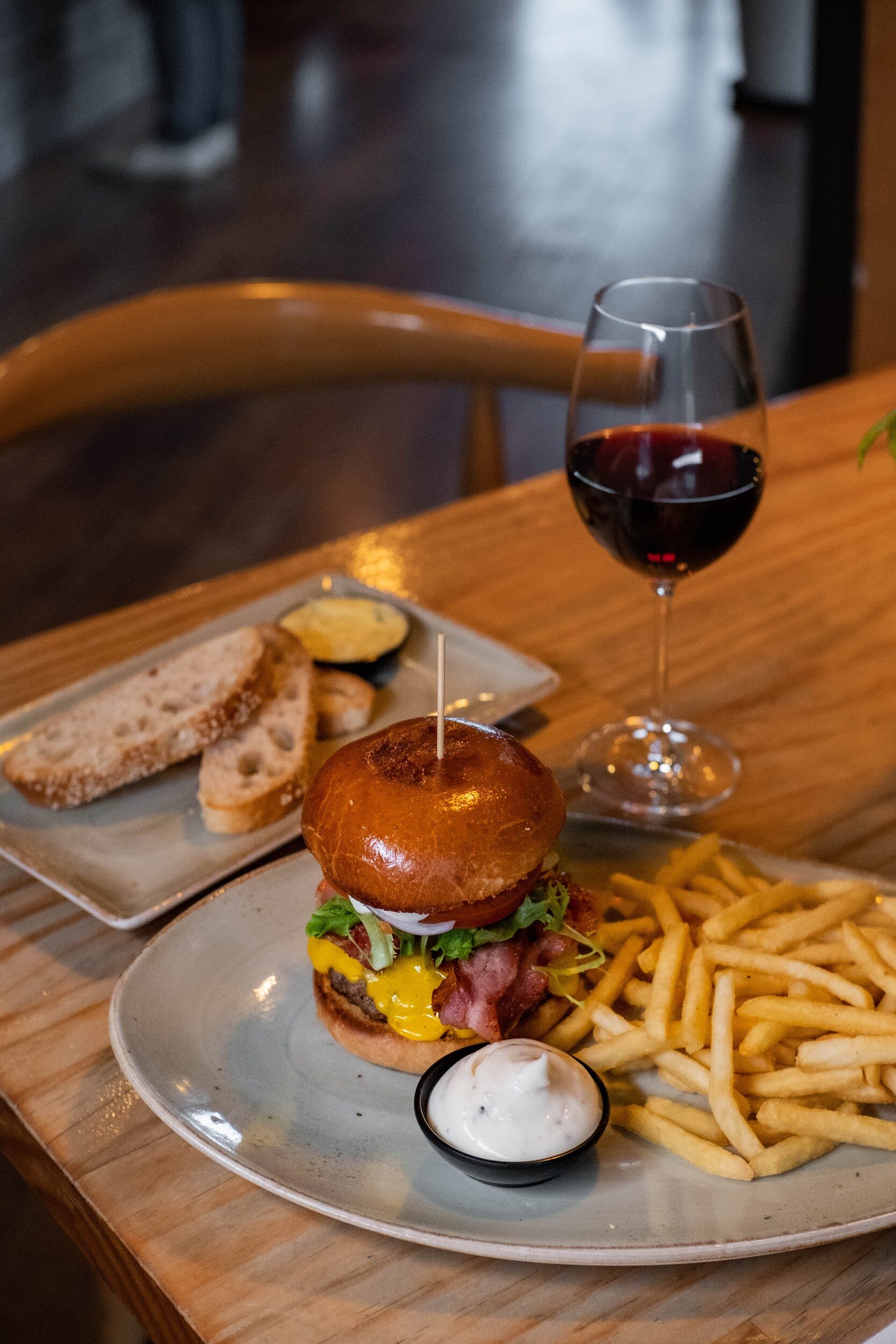 Bodega Eatery — burgers with fries
